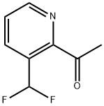 1-(3-(二氟甲基)吡啶-2-基)乙-1-酮 结构式