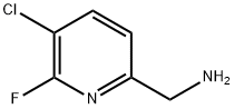 (5-氯-6-氟吡啶-2-基)甲胺 结构式