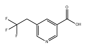 5-(2,2,2-三氟乙基)烟酸 结构式