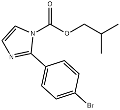 1H-Imidazole-1-carboxylic acid, 2-(4-bromophenyl)-, 2-methylpropyl ester 结构式