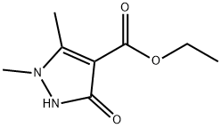 1,5-二甲基-3-氧代-2,3-二氢-1H-吡唑-4-羧酸乙酯 结构式