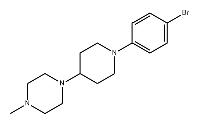 Piperazine, 1-[1-(4-bromophenyl)-4-piperidinyl]-4-methyl- 结构式