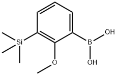 Boronic acid, B-[2-methoxy-3-(trimethylsilyl)phenyl]- 结构式