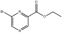 6-溴吡嗪-2-甲酸乙酯 结构式