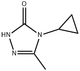 4-环丙基-3-甲基-1H-1,2,4-三唑-5(4H)-酮 结构式