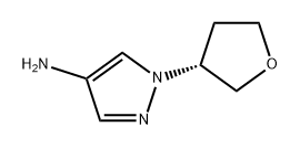 (R)-1-(四氢呋喃-3-基)-1H-吡唑-4-胺 结构式