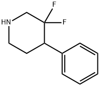 Piperidine, 3,3-difluoro-4-phenyl- 结构式