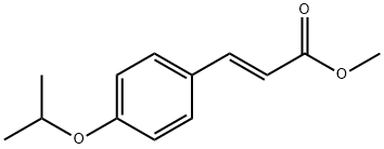 (2E)-3-(4-(丙-2-基氧基)苯基)丙-2-烯酸甲酯 结构式