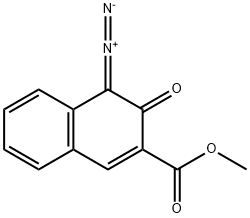 Methyl 4-diazo-3,4-dihydro-3-oxo-2-naphthalenecarboxylate 结构式