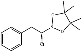 1,3,2-Dioxaborolane, 2-[(1S)-1-chloro-2-phenylethyl]-4,4,5,5-tetramethyl- 结构式