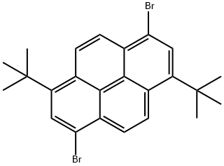 1,6-二溴-3,8-二叔丁基芘 结构式