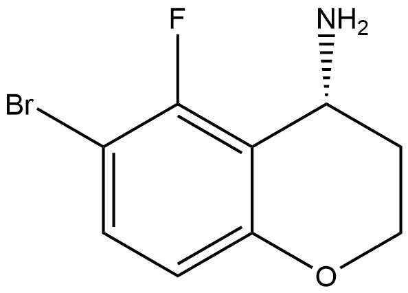 (R)-6-bromo-5-fluorochroman-4-amine 结构式