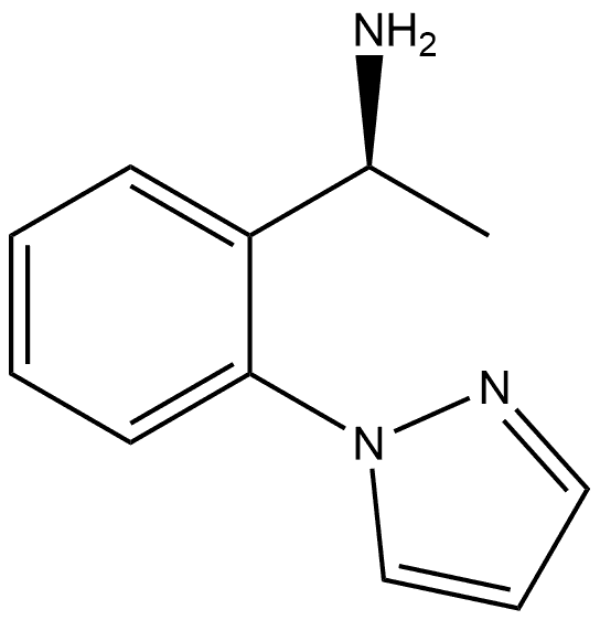 (S)-1-(2-(1H-pyrazol-1-yl)phenyl)ethan-1-amine 结构式