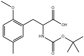 2-{[(tert-butoxy)carbonyl]amino}-3-(2-methoxy-5-methylphenyl)propanoic acid 结构式