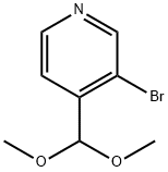 3-溴-4-(二甲氧基甲基)吡啶 结构式