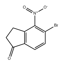 1H-Inden-1-one, 5-bromo-2,3-dihydro-4-nitro- 结构式