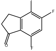 1H-Inden-1-one, 4,5,7-trifluoro-2,3-dihydro- 结构式