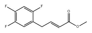 2-BUTENOIC ACID, 4-(2,4,5-TRIFLUOROPHENYL)-, METHYL ESTER, (2E)- 结构式