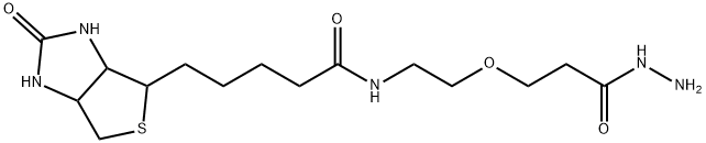 Biotin-PEG1-hydrazide 结构式