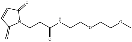 1H-Pyrrole-1-propanamide, 2,5-dihydro-N-[2-(2-methoxyethoxy)ethyl]-2,5-dioxo- 结构式