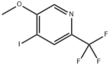 4-碘-5-甲氧基-2-(三氟甲基)吡啶 结构式