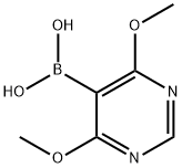 (4,6-二甲氧基嘧啶-5-基)硼酸 结构式