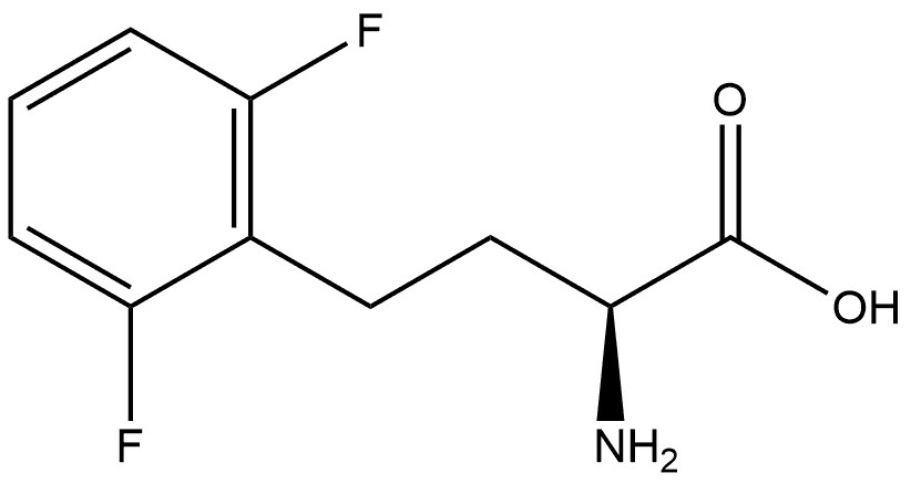 (S)-a-Amino-2,6-difluorobenzenebutanoic acid 结构式