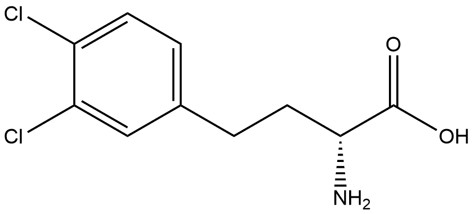 (R)-a-Amino-3,4-dichlorobenzenebutanoic acid 结构式