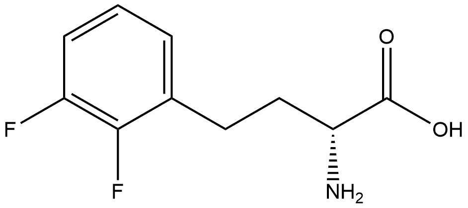 (R)-a-Amino-2,3-difluorobenzenebutanoic acid 结构式