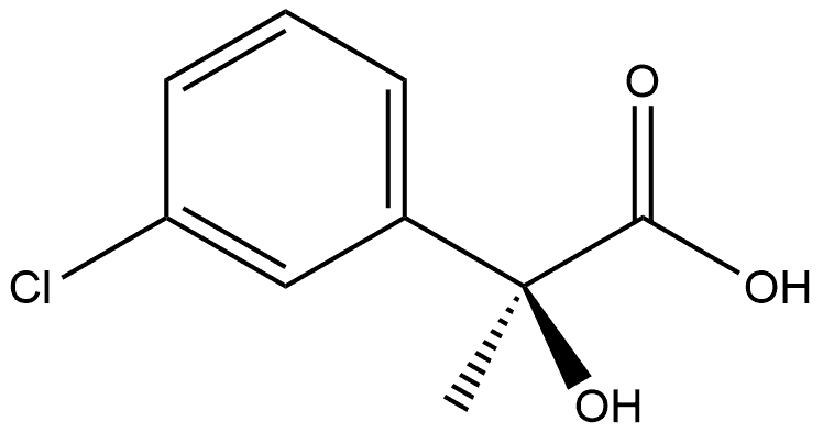 S-( )-2-(3-Chlorophenyl)-2-hydroxypropanoic acid S-( )-2-(3-Chlorophenyl)-2-hydroxypropanoic acid 结构式