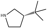 Pyrrolidine, 3-(1,1-dimethylethyl)-, (3S)- 结构式