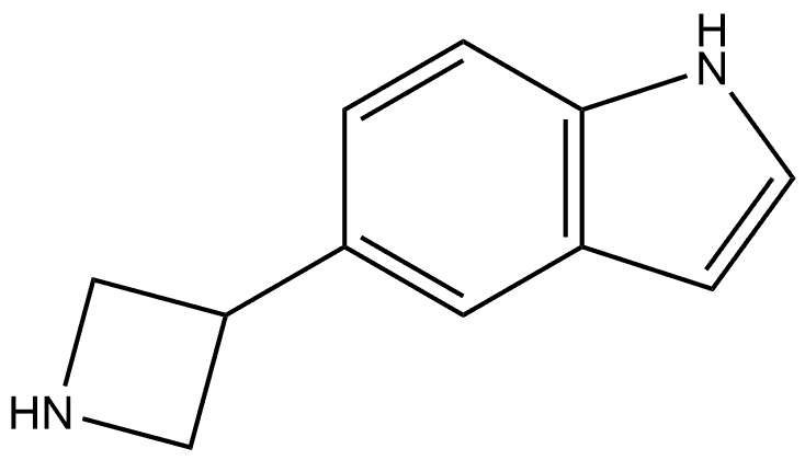5-(azetidin-3-yl)-1H-indole 结构式