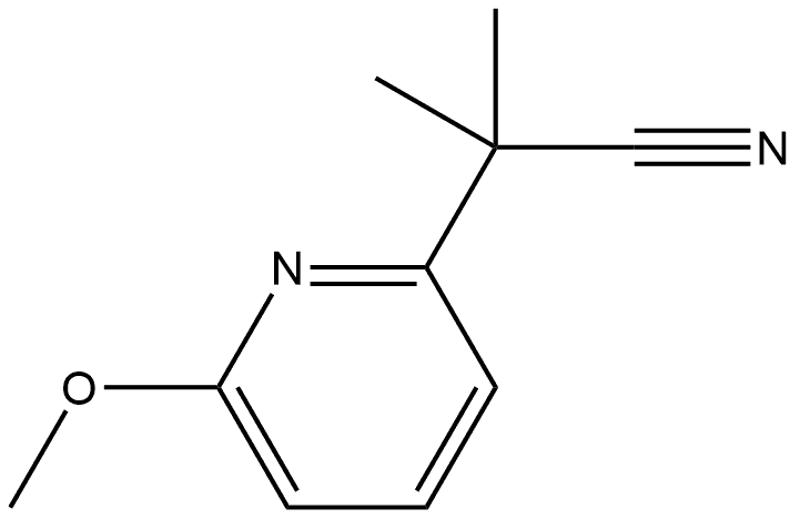 2-Pyridineacetonitrile, 6-methoxy-α,α-dimethyl- 结构式