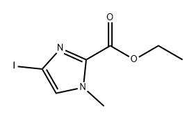 4-碘-1-甲基-1H-咪唑-2-羧酸乙酯 结构式