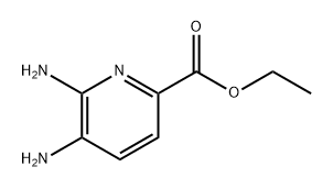 5,6-二氨基吡啶甲酸乙酯 结构式