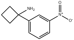 1-(3-nitrophenyl)cyclobutan-1-amine 结构式