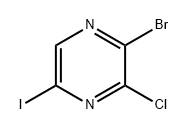 2-溴-3-氯-5-碘吡嗪 结构式