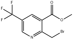 2-(溴甲基)-5-(三氟甲基)烟酸甲酯 结构式