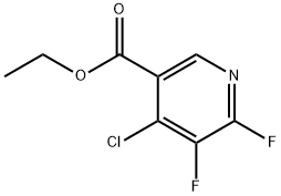 ETHYL 4-CHLORO-5.6-DIFLUOROPYRIDINE-3-CARBOXYLATE 结构式