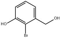 2-溴-3-(羟甲基)苯酚 结构式