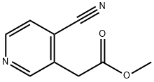 2-(4-氰基吡啶-3-基)乙酸甲酯 结构式