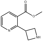 3-Pyridinecarboxylic acid, 2-(3-azetidinyl)-, methyl ester 结构式