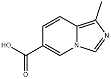 1-甲基咪唑并[1,5-A]吡啶-6-甲酸 结构式