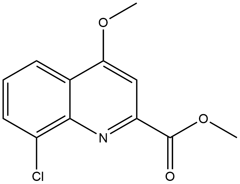 Methyl 8-chloro-4-methoxy-2-quinolinecarboxylate 结构式