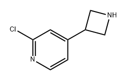 Pyridine, 4-(3-azetidinyl)-2-chloro- 结构式