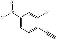 2-溴-1-乙炔基-4-硝基苯 结构式