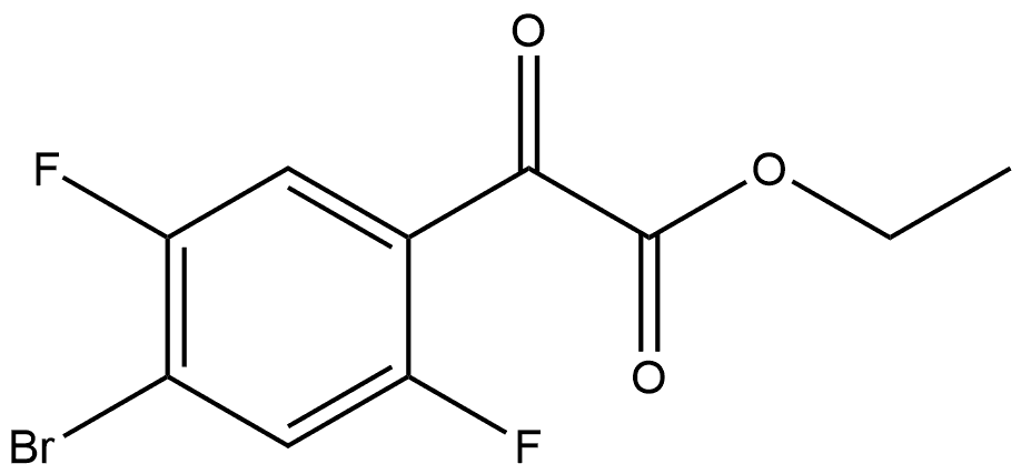 Ethyl 4-bromo-2,5-difluoro-α-oxobenzeneacetate 结构式