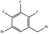 5-Bromo-2,3,4-trifluorobenzyl bromide 结构式