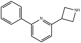 Pyridine, 2-(3-azetidinyl)-6-phenyl- 结构式