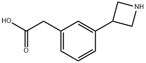 Benzeneacetic acid, 3-(3-azetidinyl)- 结构式